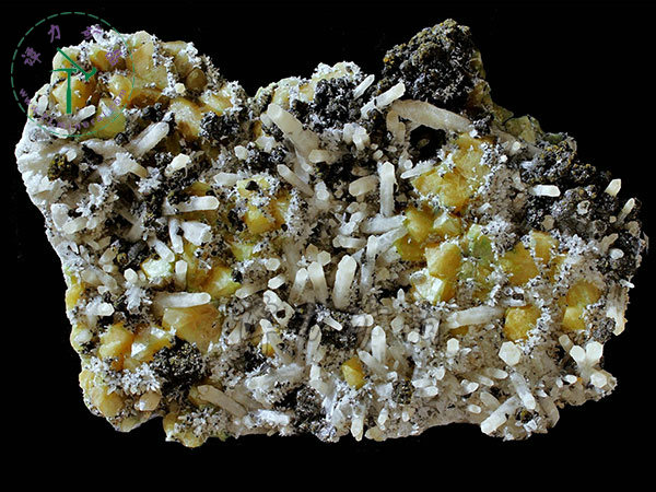 白鎢礦+閃鋅礦，內(nèi)蒙古，東烏珠穆沁旗，額仁高畢