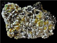 白鎢礦+閃鋅礦，內(nèi)蒙古，東烏珠穆沁旗，額仁高畢