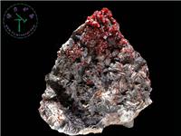 釩鉛礦+重晶石，-32x32x23cm-摩洛哥